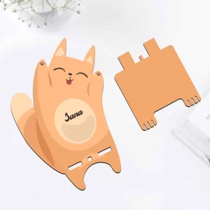 Personalized name phone holder