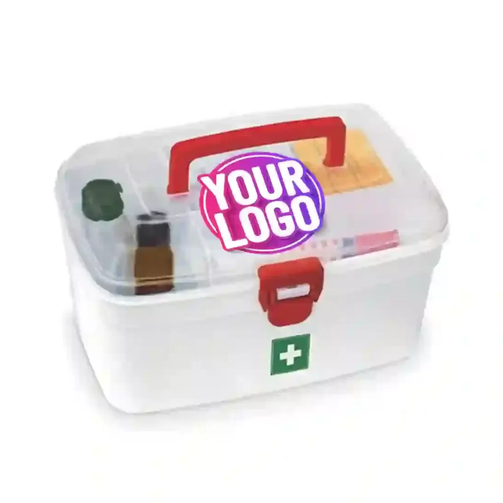 Blank First Aid Box with Brand Logo