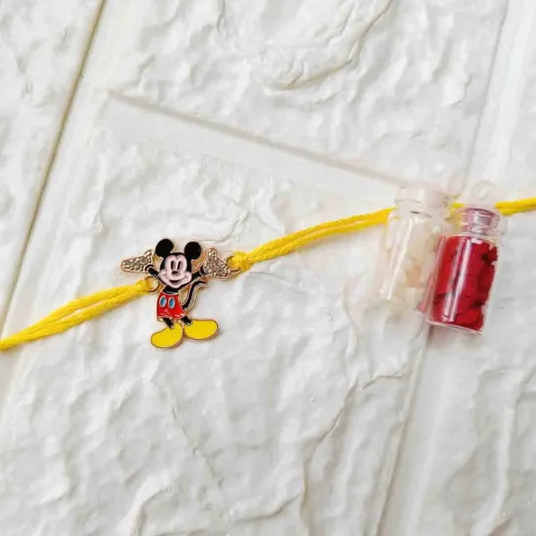 Micky Mouse Rakhi with iconic Disney character design for Raksha Bandhan