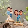 Customized Caricature for Brother & Sister - Qty1 2 Best Gifts for Sister - Customized Caricature for Brother & Sister with Engraved Message