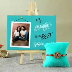 Rakhi & Canvas Frame Gift