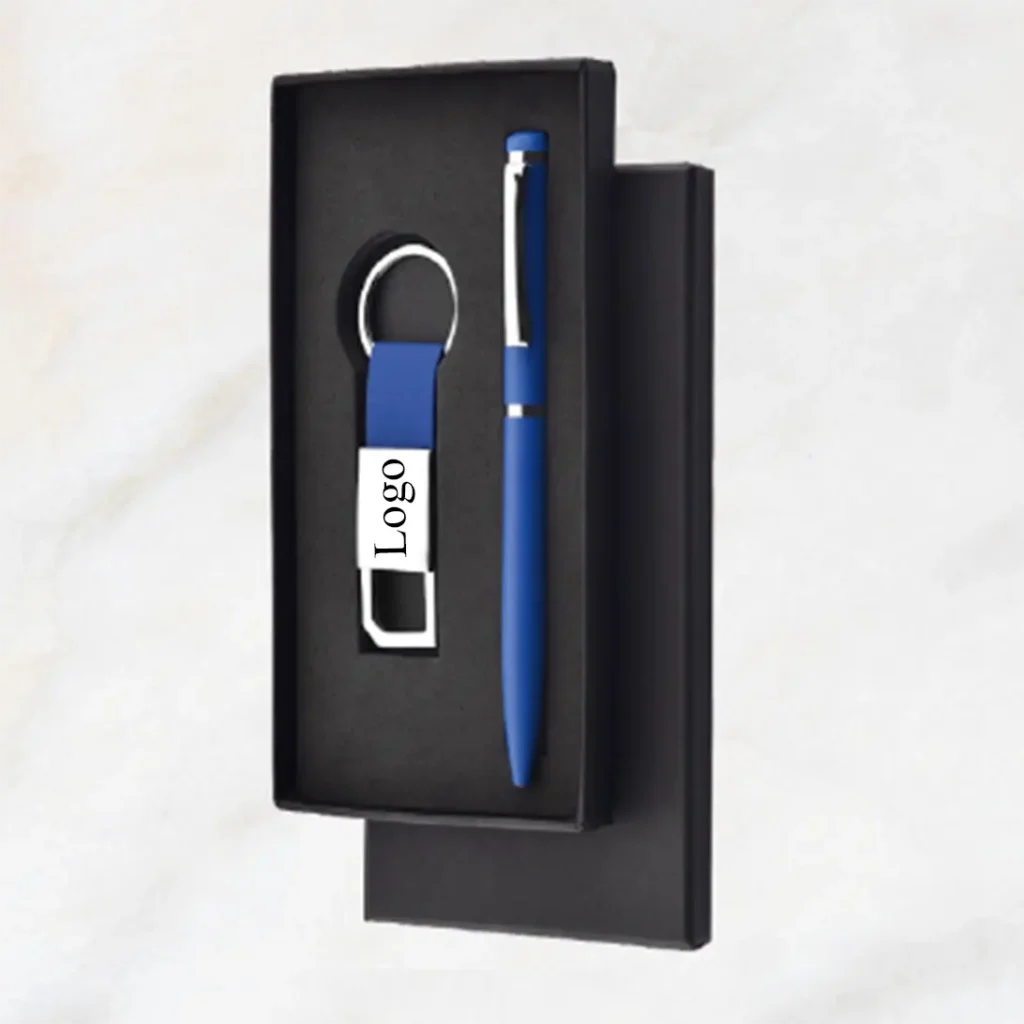 Engraved Pen and Keychain Set for Personalized Corporate Gifts