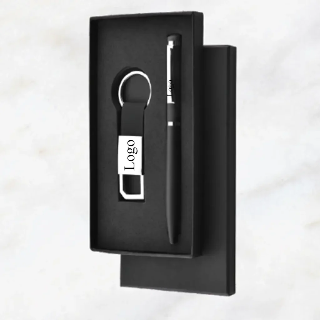 Custom Engraved Keychains and Pen Set