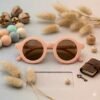 Personalized Kids Sunglasses with Name | Custom UV Protection Shades for Boys & Girls 10 Custom Sunglasses with Name Peach