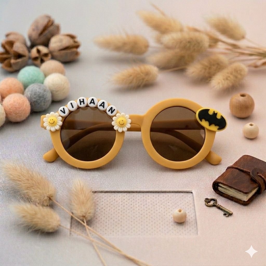 Personalized Kids Sunglasses with Name | Custom UV Protection Shades for Boys & Girls 10 Custom Sunglasses with Name