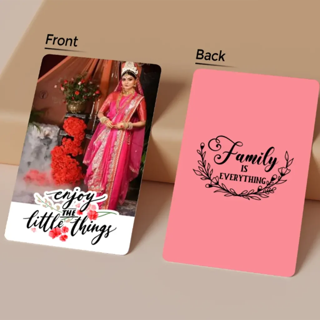 Personalized Photo Wallet Card - Custom Engraved Metal Keepsake