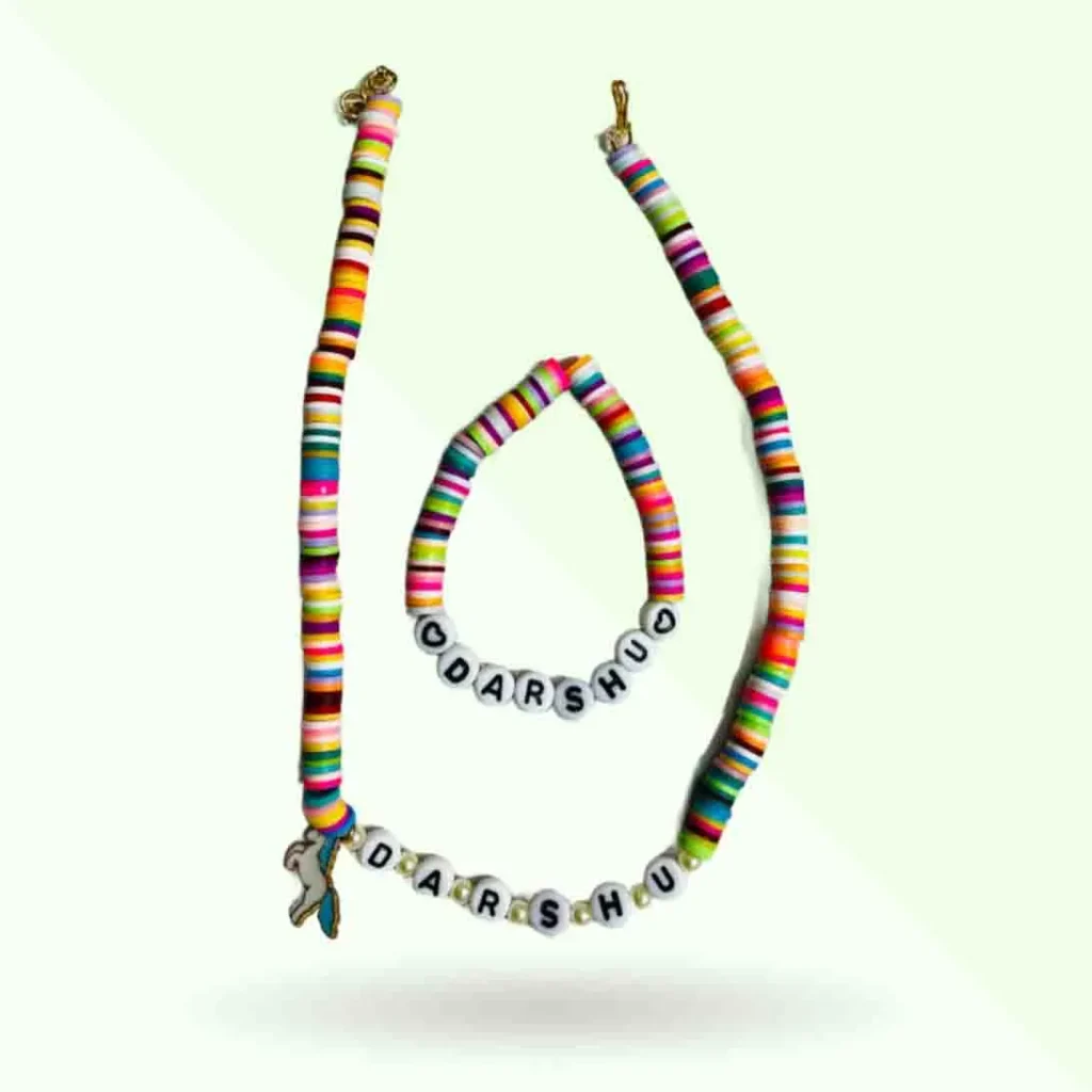 Kids Fimo Beads Necklace & Bracelet Combo