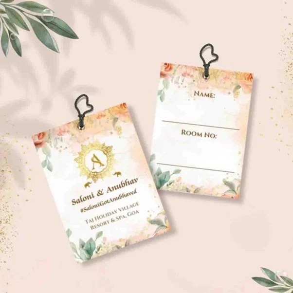 Custom Wedding Name Tags for Guests with Elegant Designs