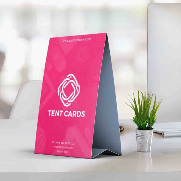 Custom Table Tent Card for Promotional Use