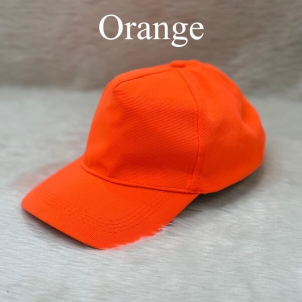 orange customized cap