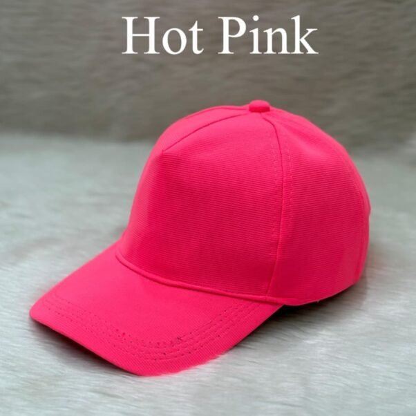 hot pink customized cap