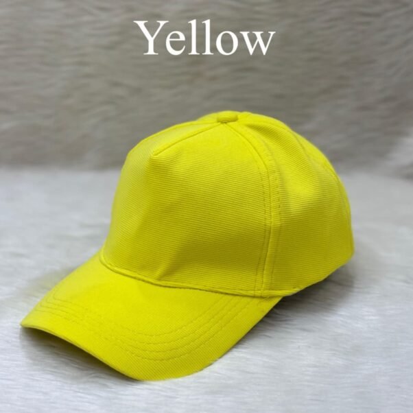 Yellow customized cap