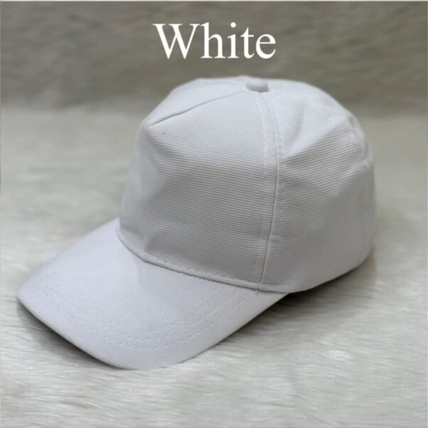 white customized cap