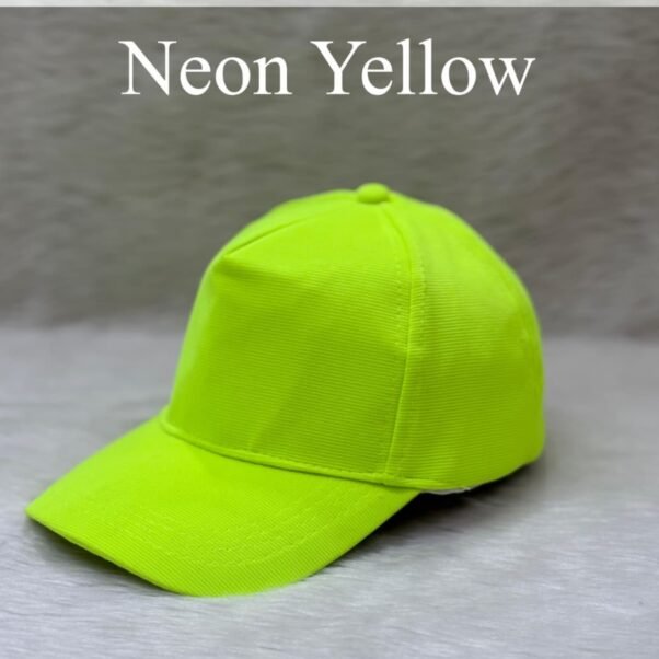 Neon Yellow customized cap