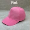 Pink customized cap