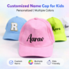 Personalized Name Printed Cap for Kids | Custom Birthday Return Gift Cap | Adjustable Cotton Cap | India 2 customized cap