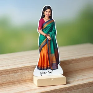 Lady In Saree Caricature
