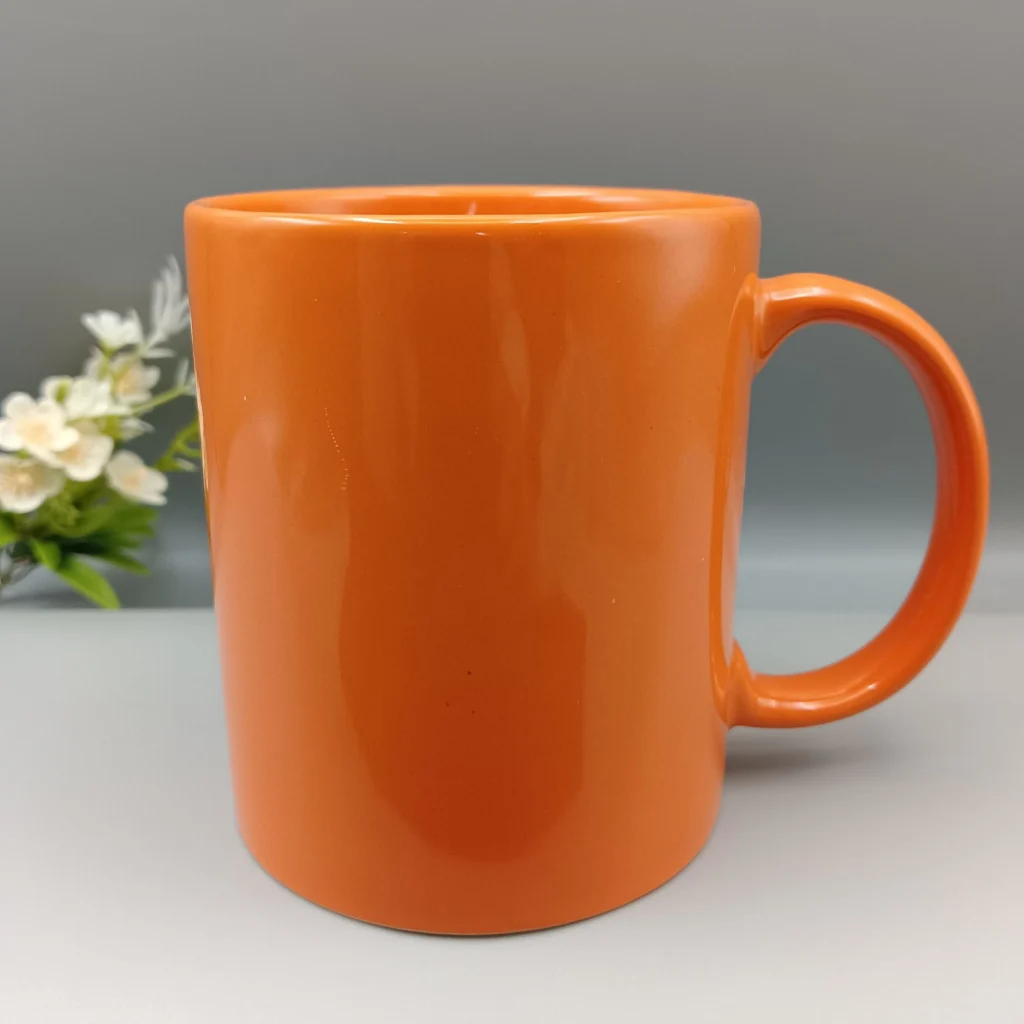 Orange Custom Tea Cups