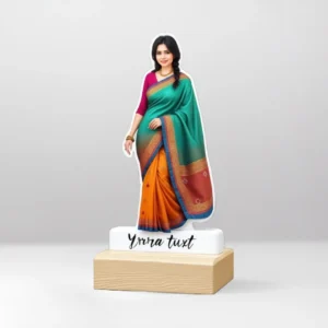 Lady In Saree Caricature