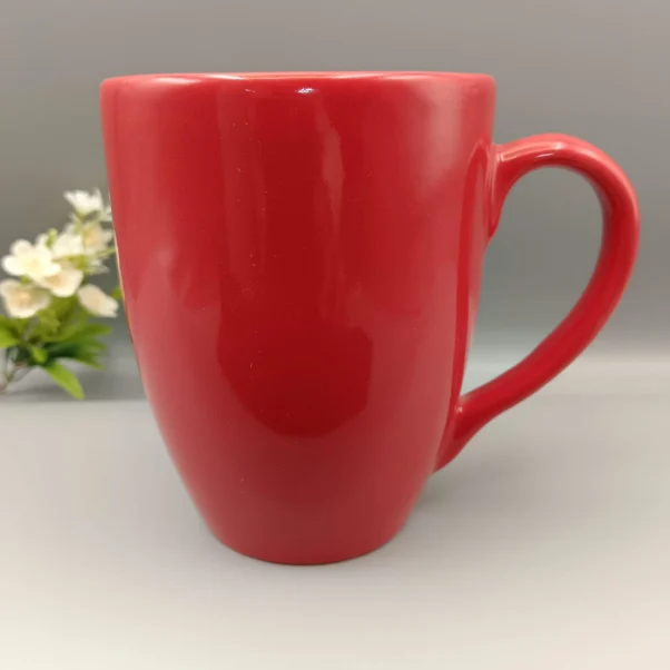Red Promotional Coffee Mug with Logo Printing