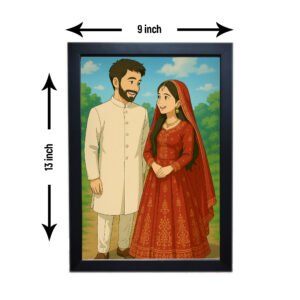 Ghibli Wedding Couple Frame