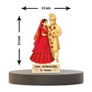 Indian Wedding Couple Caricature