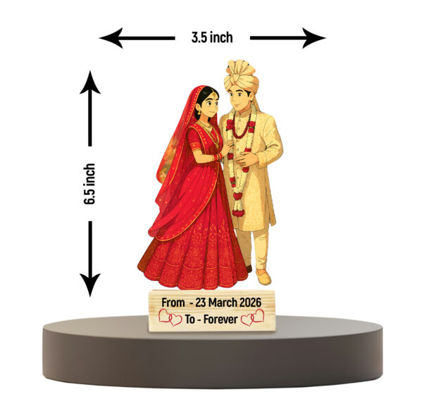 Custom Indian Wedding Couple Caricature by Printitnice