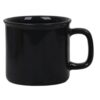 A robust Personalized Black Military Mug with a custom emblem and name, representing service and honor.