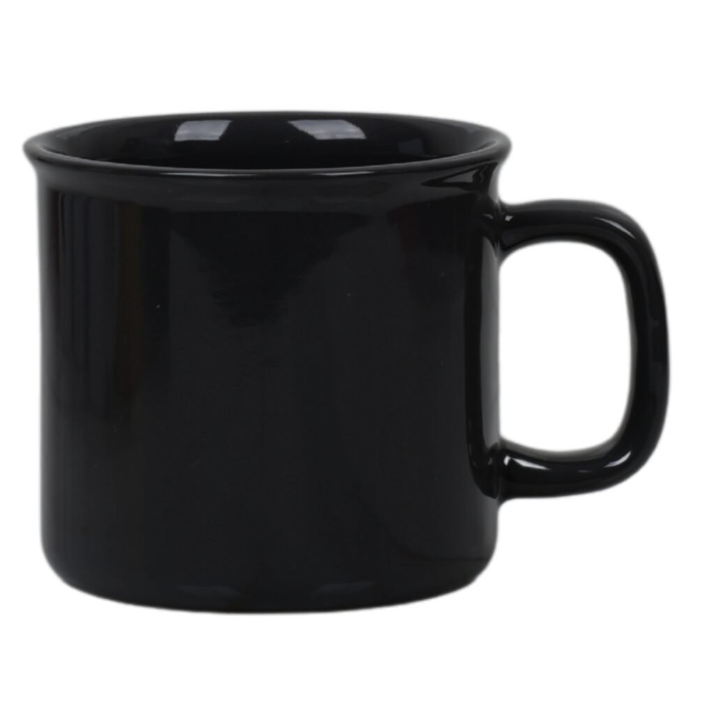 A robust Personalized Black Military Mug with a custom emblem and name, representing service and honor.