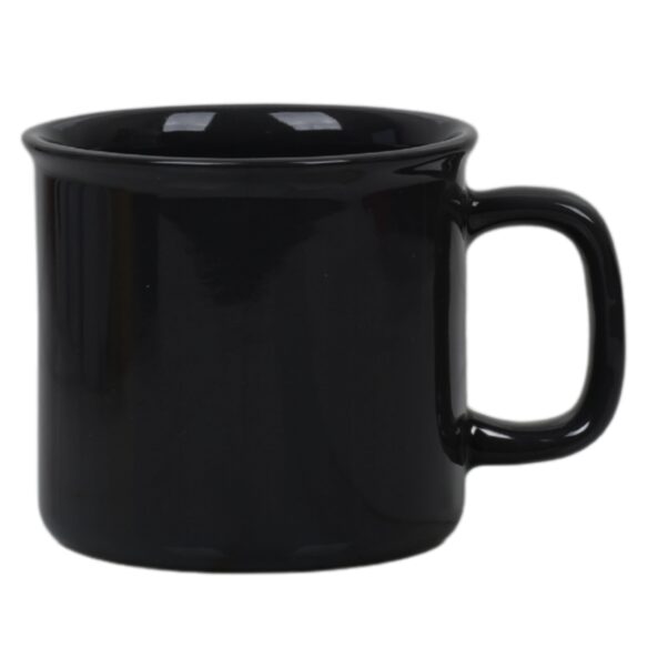 A robust Personalized Black Military Mug with a custom emblem and name, representing service and honor.