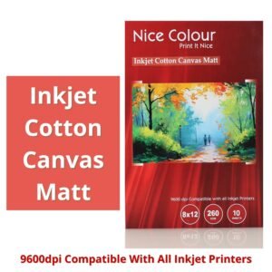 Inkjet Cotton Canvas Matt 8 x 12 Inch 260 GSM 10 Sheets