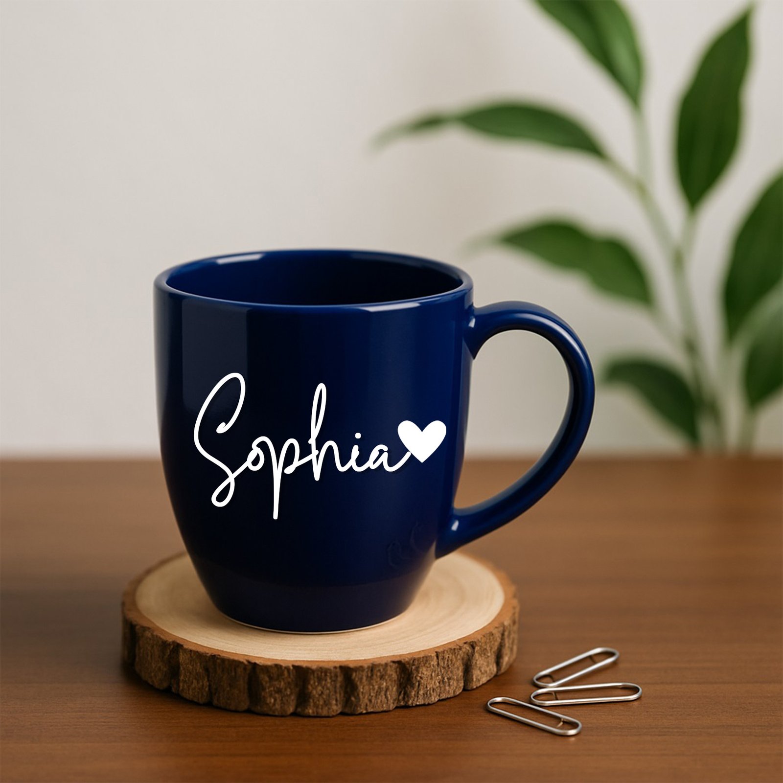 A personalized Boss Lady Mug featuring a custom design and a woman's name, ready for daily use