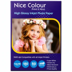 High Glossy Inkjet Photo Paper 13×19 Inch 180GSM 50 Sheet