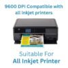 RC GLOSSY 265 GSM A4 50 Sheets 9600 DPI Water Proof