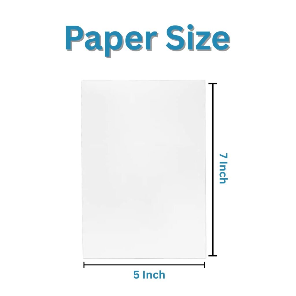 RC Photo Paper, 5x7 Glossy Photo Paper, Waterproof Inkjet Paper, 9600 DPI Print Paper, Premium Inkjet Sheets, Resin Coated Photo Paper, Professional Print Paper