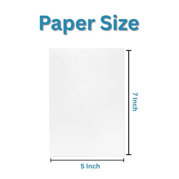 RC Photo Paper, 5x7 Glossy Photo Paper, Waterproof Inkjet Paper, 9600 DPI Print Paper, Premium Inkjet Sheets, Resin Coated Photo Paper, Professional Print Paper