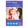 A stack of "High Glossy Inkjet Photo Paper 12x18 Inch 210GSM 50 Sheet" showcasing its thick, brilliant surface, positioned next to a high-resolution inkjet print displaying vibrant colors and sharp detail.