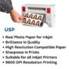 RC Inkjet Photo Paper 4x6 inch 260 GSM 9600 DPI Water Proof 100 Sheets