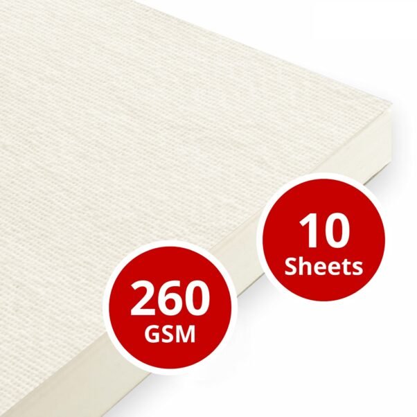 Inkjet Cotton Canvas Matt 8 x 12 Inch 260 GSM 10 Sheets