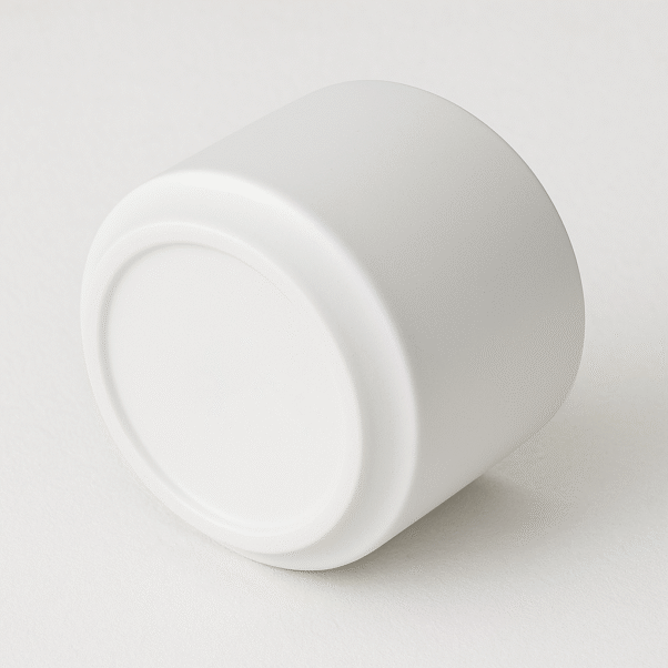 A personalized ceramic planter pot, 10 cm diameter, 7 cm height, featuring a custom design and a small succulent plant.