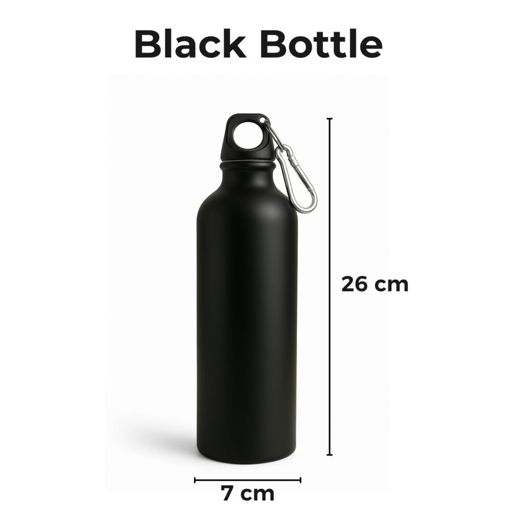 A sleek, personalized engraved bottle made of stainless steel, showcasing a detailed custom name and logo design.