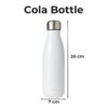 A colorful Personalized UV Sticker Bottle showcasing a vibrant, full-color custom photo and text design, appearing smooth and durable.