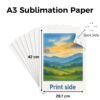 Sublimation Paper A3 120 GSM 100 Sheets