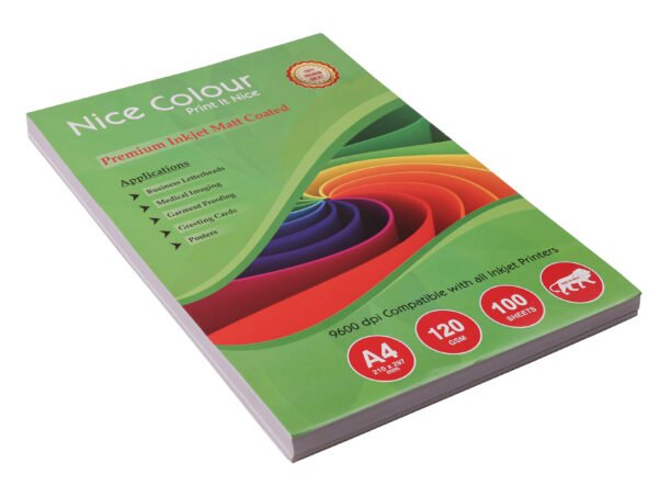 Premium Inkjet Matt Coated A4 120 GSM 100 Sheets