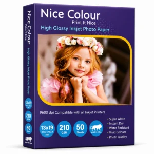 High Glossy Inkjet Photo Paper 13×19 Inch 210GSM 50 Sheet
