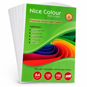 Premium Inkjet Matt Coated A4 120 GSM 100 Sheets