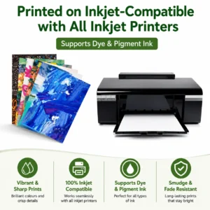Premium Inkjet Matt Coated Dual Side 12×18 Inch 170 GSM 50 Sheets