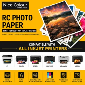 RC GLOSSY 270 GSM A4 50 Sheets 9600 DPI Water Proof