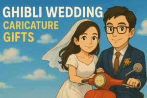 Read more about the article Ghibli Wedding Caricature Gifts