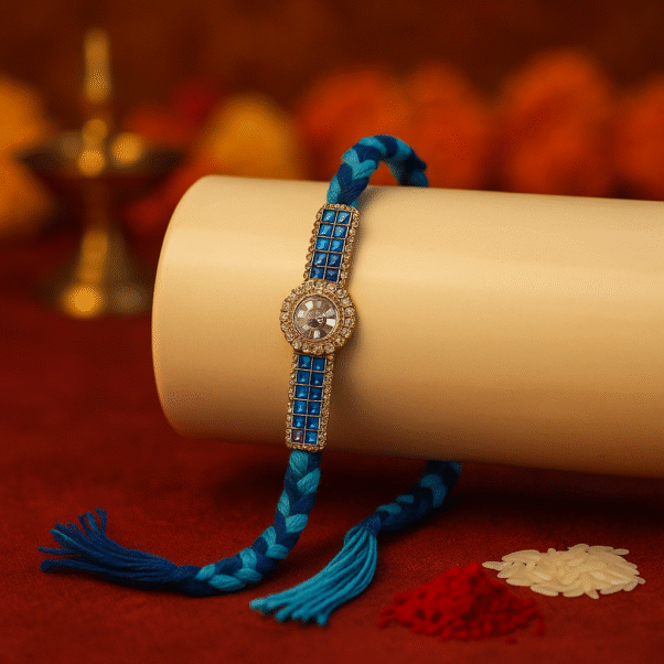 Strengthen your sibling bond this Raksha Bandhan with a Rakhi as unique as your relationship. Our Designer Rakhi blends traditional sentiment with contemporary artistry, creating a memorable token of love.